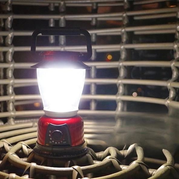 BUFFER®  Ledli Kamp Lambası Pilli Ayarlı LED Işıldak Aydınlatma - Resim 5