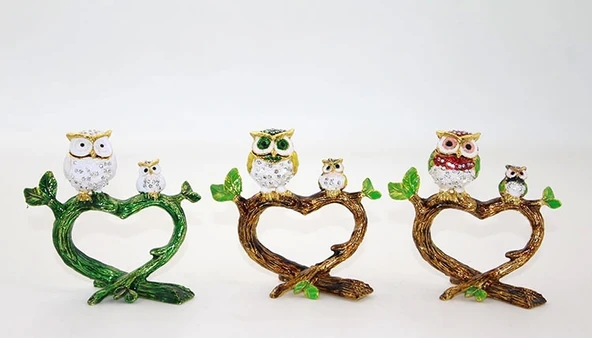 Swarovski 2'li Baykuş Model 3 ürün görseli 1