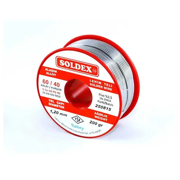 60-40 Lehim Teli 200 Gr 0,50 mm - Sn:60 / Pb:40 ürün görseli