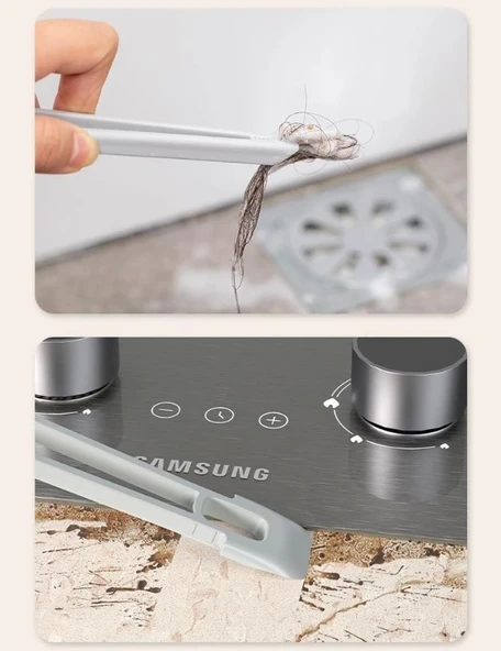 Döner Başlıklı Temizlik Fırçası Cımbızlı - Resim 5