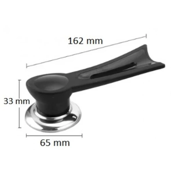 Dikey Tasarım Tencere Kapağı Kolu - Resim 3