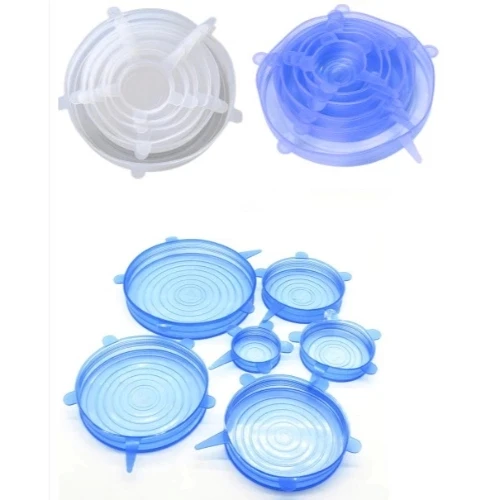 Silikon Yemek Saklama Kapak Seti 6 Adet - Resim 5