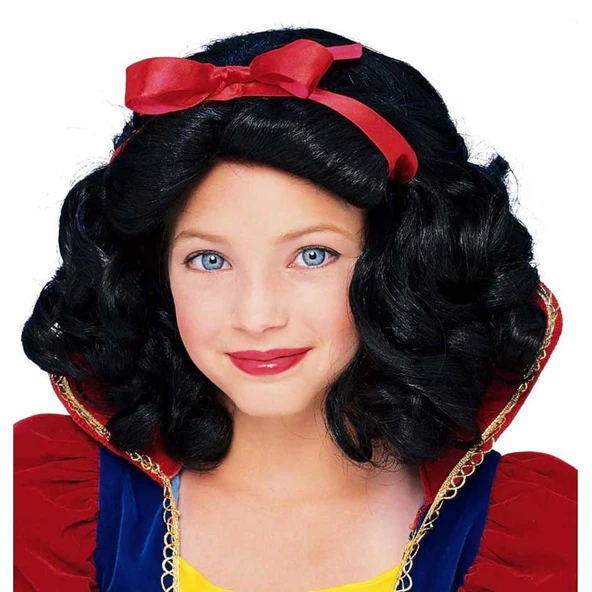 Pamuk Prenses Peruğu Kırmızı Fiyonklu ürün görseli