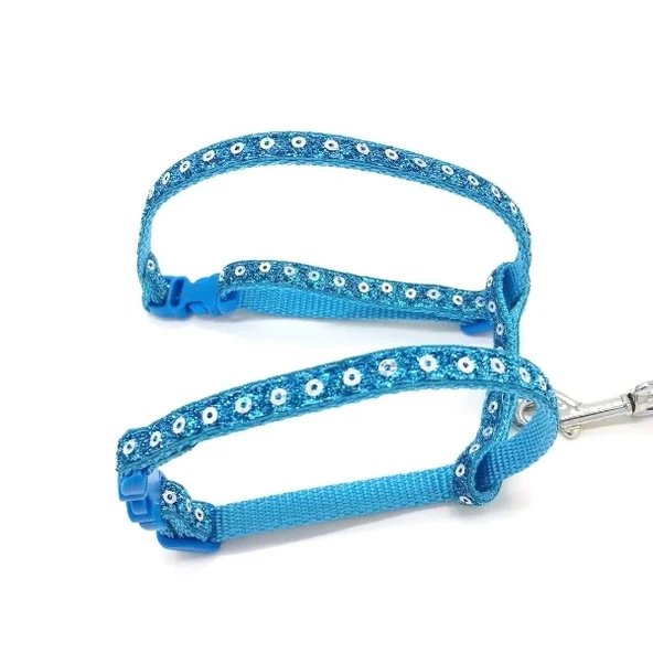 Parlak Kedi Gezdirme Göğüs Tasması - Resim 3