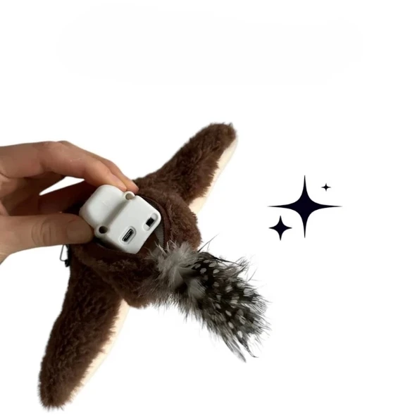 Şarjlı Peluş Uçan Kuş Oyuncak - Resim 5