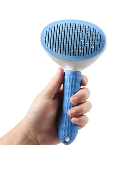 Otomatik Temizlenen Evcil Hayvan Tarağı Mavi - Resim 2