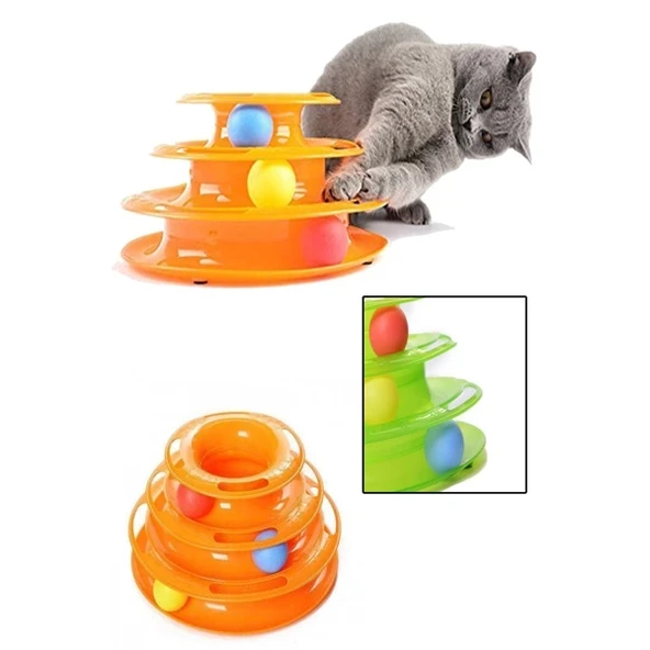 Tower of Tracks 3 Katlı Kedi Oyuncağı ürün görseli 1