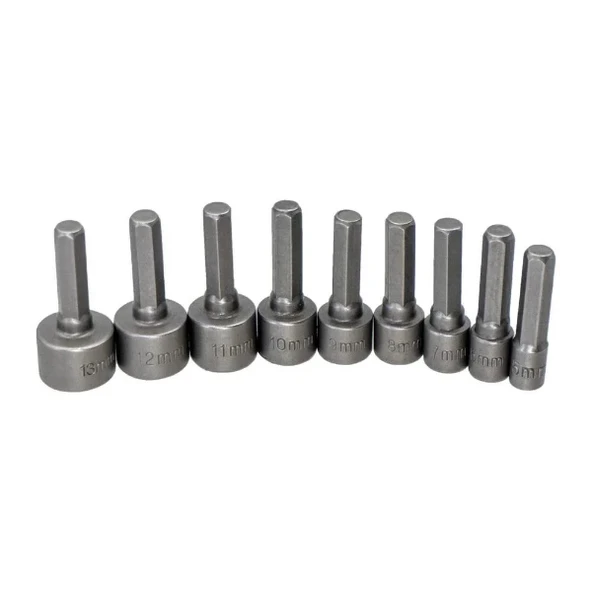 9 Parça Manyetik Somun Adaptörü - Resim 4