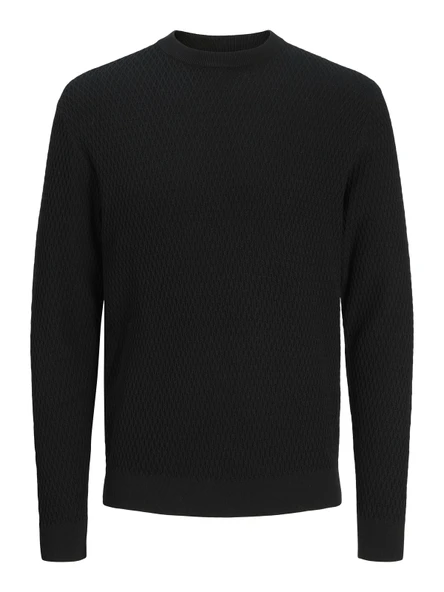 JACK JONES Erkek Desenli Örgü Kazak 12283381 ürün görseli