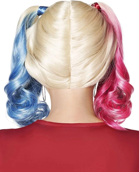 Suicide Squad Harley Quinn Kostüm Peruk - Resim 2