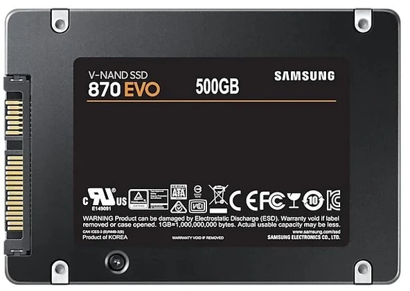 500GB SAMSUNG 870 560/530MB/s EVO MZ-77E500BW SSD - 7
