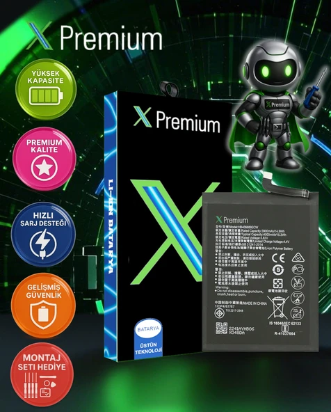 ​​Xpremium Huawei Y7 2019 / Y9 2019 / Honor 8C Batarya Pil Süper Yüksek Kalite HB406689ECW - 1