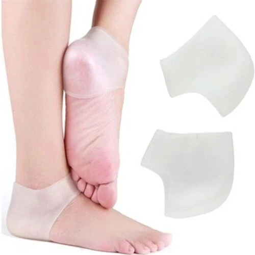 Silikon Topuk Çorabı Beyaz Renk - 3