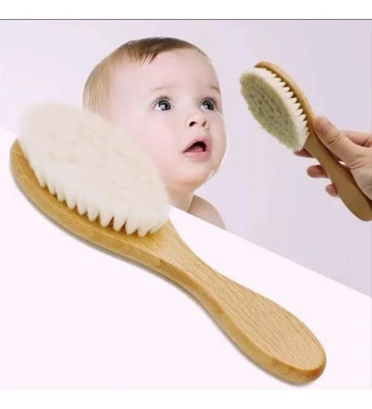 Keçi Kılı Organik Bebek Banyo Tarağı - Resim 3