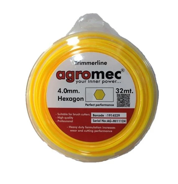 AGROMEC Motorlu Tırpan Misinası 4mm 6 köşe - Resim 2