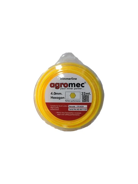 AGROMEC Motorlu Tırpan Misinası 4mm 6 köşe ürün görseli 1