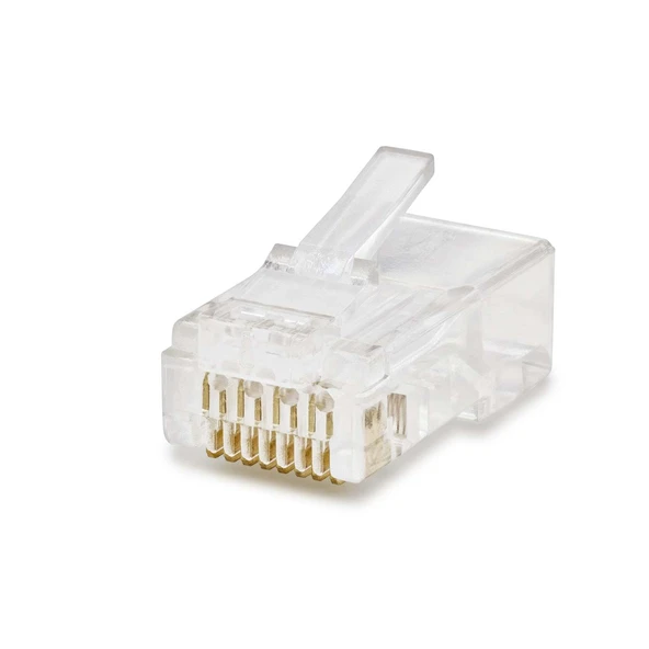 Cat6 Konnektör Rj45 100Lü Paket Şeffaf HDX5043 ürün görseli