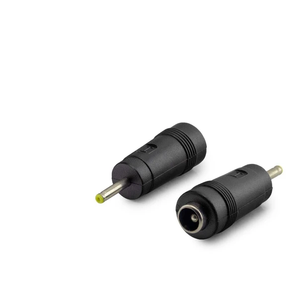 Notebook Adaptör Ucu Çevirici 5.5*2.5 (M) To 2.3*0.7 (F) 10Lu Paket Siyah HDX1338 ürün görseli