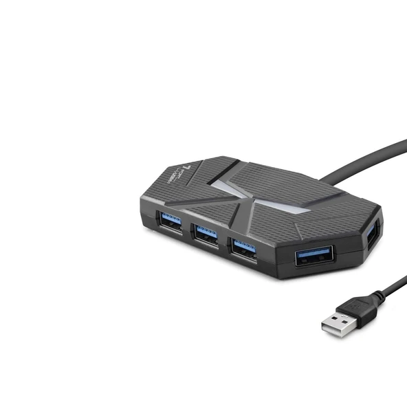 Usb3.0 Hub 7*Usb3.0 1.2M Siyah HDX7038 ürün görseli