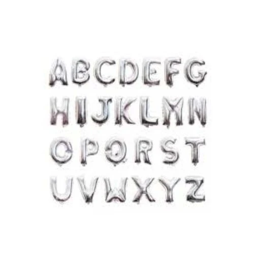 Gümüş Rengi Folyo Balon 1 Metre - Resim 3