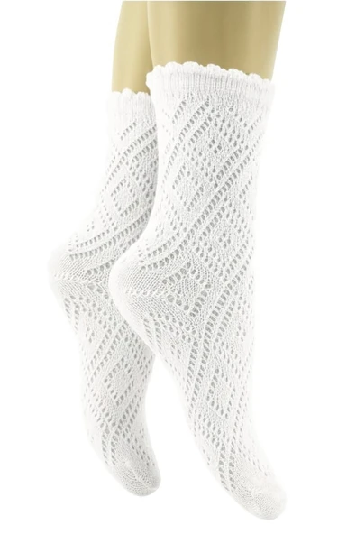 Dantelli Fileli Okul Çorabı - 4