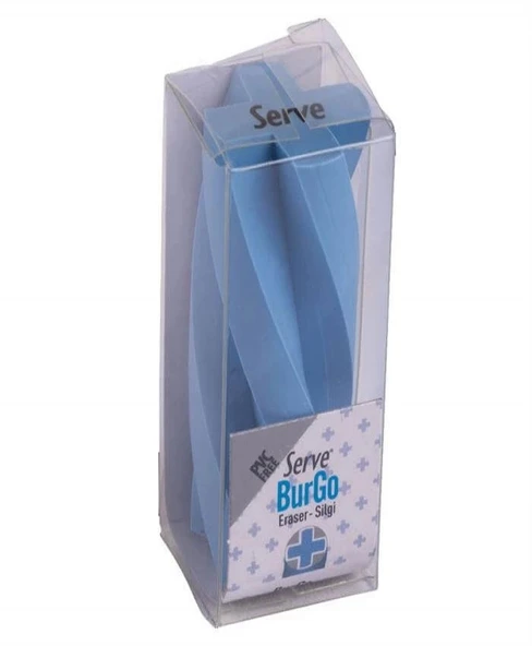 Serve Burgu Pastel Silgi Mavi