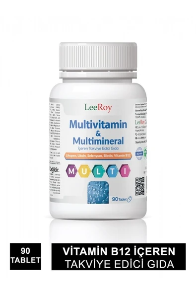 Leeroy Multivitamin Multimineral 90 Tablet ürün görseli