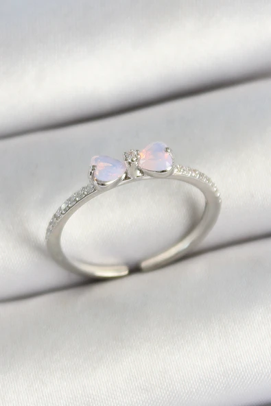 Pirinç Fiyonk Figürlü Zirkon Taşlı Gold Renk Ayarlanabilir Kadın Yüzük - TJ-BYK3773 ürün görseli