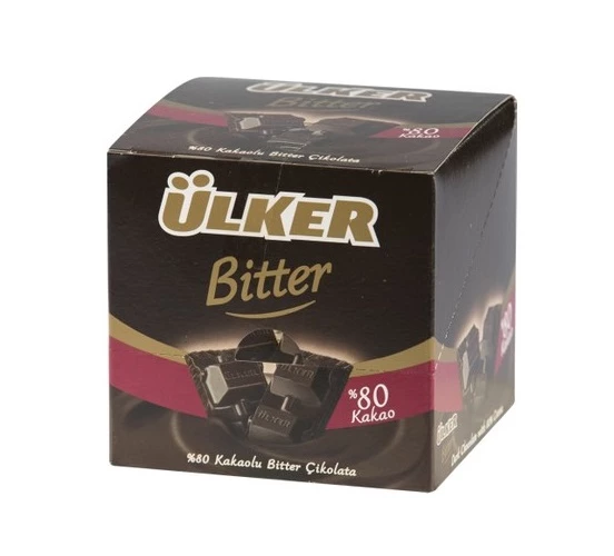 Ülker Kare %80 Bitter Çikolata 60 gr 6 adet