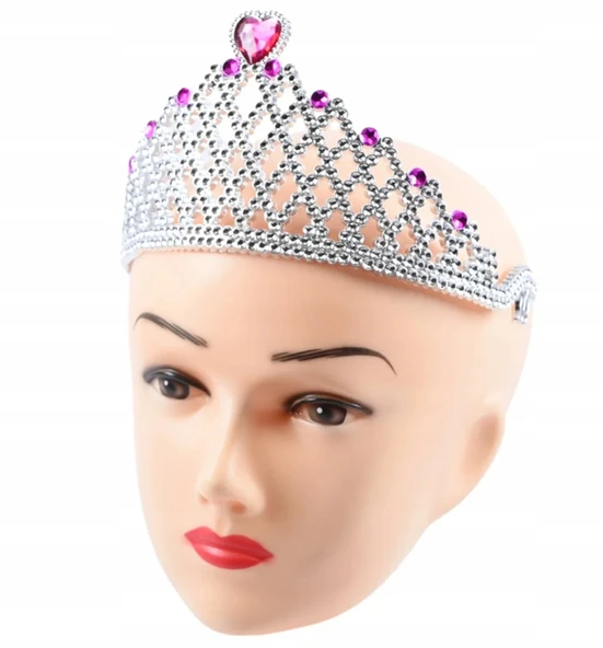 Kalpli Prenses Tacı Fuşya - Resim 2