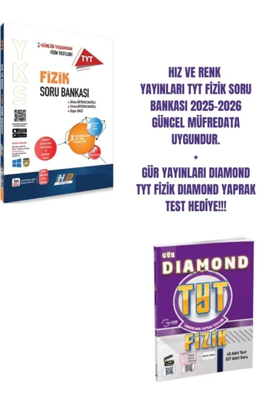 HIZ VE RENK TYT FİZİK SORU BANKASI-TYT FİZİK SORU FASİKÜLÜ HEDİYELİ!! - 1