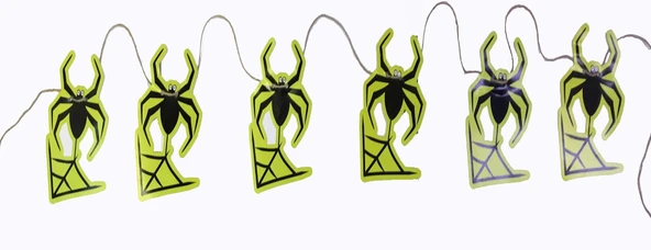 Örümcek Şekilli Asmalı Halloween Flama Banner Afiş 2 Metre - Resim 2