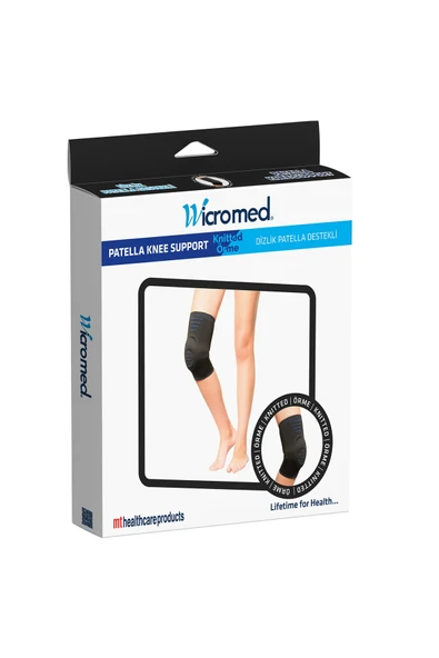 WİCROMED DİZLİK PATELLA DESTEKLİ ÖRGÜ S ürün görseli