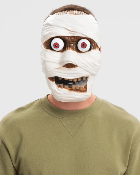 Sallanan Yaylı Oynar Gözlü Mumya Maskesi ürün görseli 1