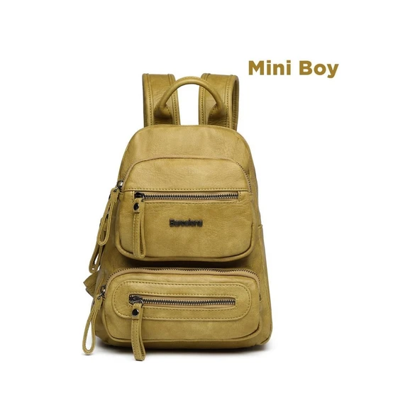 Mini Boy Yıkama Deri Kadın Sırt Çantası 21-K Barcelona 1929 ürün görseli