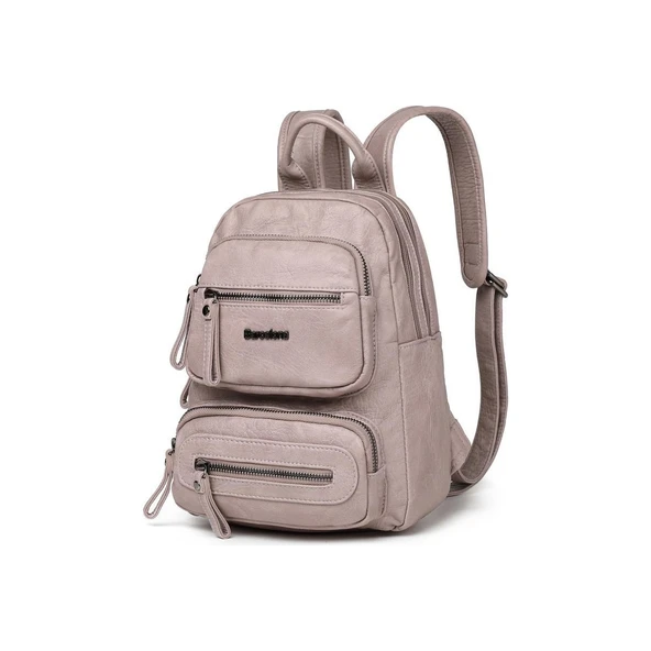 Mini Boy Yıkama Deri Kadın Sırt Çantası 21-K Barcelona 1929 - 3