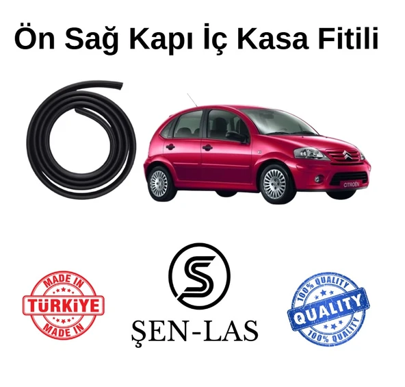 Citroen C3 (1.Nesil) Şen-Las Sağ Ön Kapı Fitili ŞL16201 ürün görseli 1