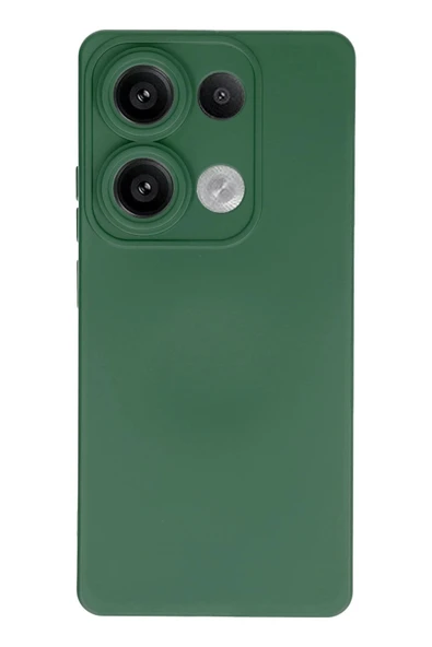 Xiaomi Redmi Note 13 Pro 4G Kılıf Nano içi Kadife Silikon - Koyu Yeşil ürün görseli 1