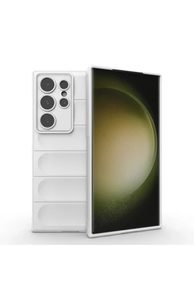 Samsung Galaxy S24 Ultra Kılıf Optimum Silikon - Krem ürün görseli 1