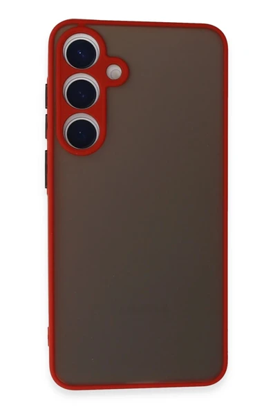 Samsung Galaxy S24 Kılıf Montreal Silikon Kapak - Kırmızı ürün görseli 1