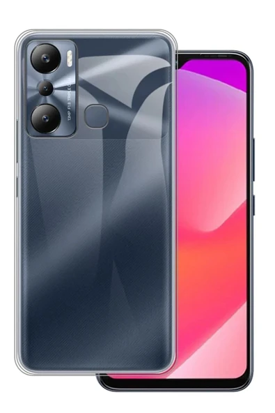 İnfinix Hot 20i Kılıf Lüx Şeffaf Silikon ürün görseli 1