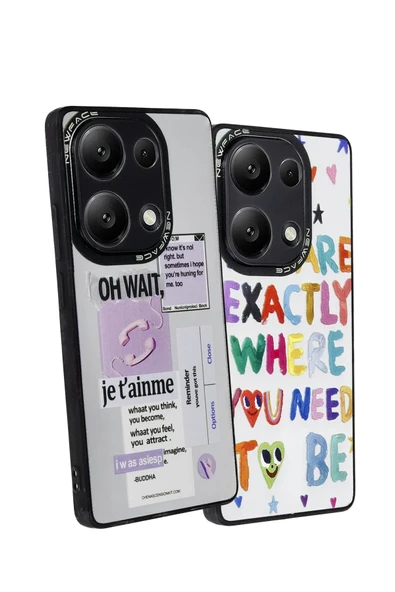 Xiaomi Redmi Note 13 Pro 5G Kılıf Mirror Desenli Kapak - Mirror - 5 - Resim 2