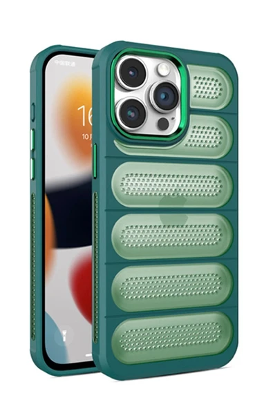 iPhone 14 Pro Max Kılıf Airmax Silikon Kapak - Koyu Yeşil ürün görseli 1