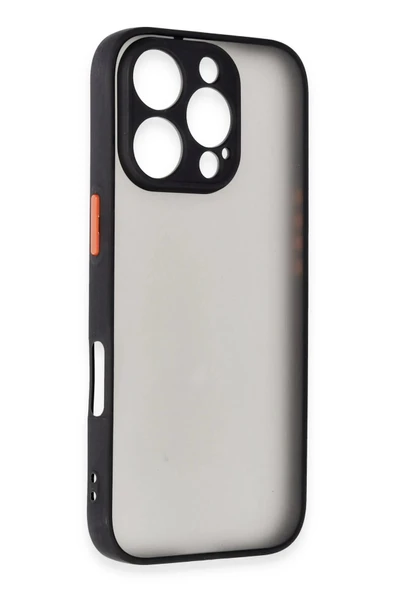 iPhone 16 Pro Max Kılıf Montreal Silikon Kapak - Siyah - 2
