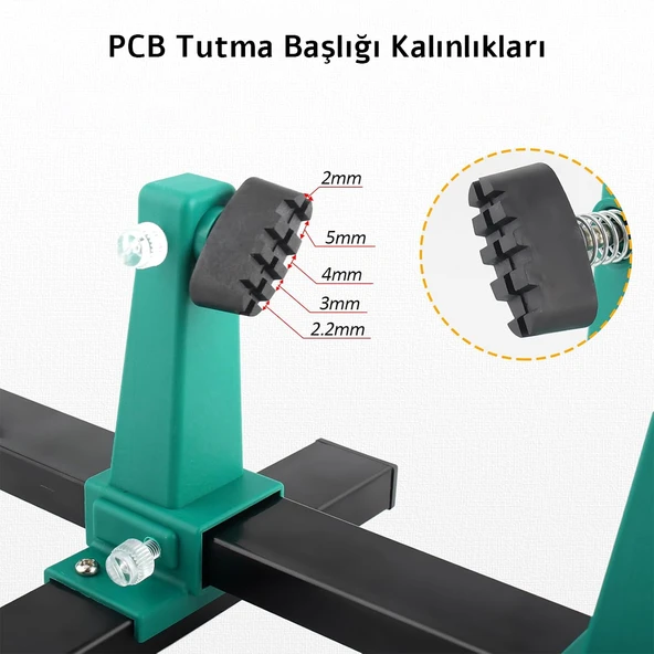 Ayarlanabilir PCB Levha Board Tutucu Havya Tamir Standı - Resim 3