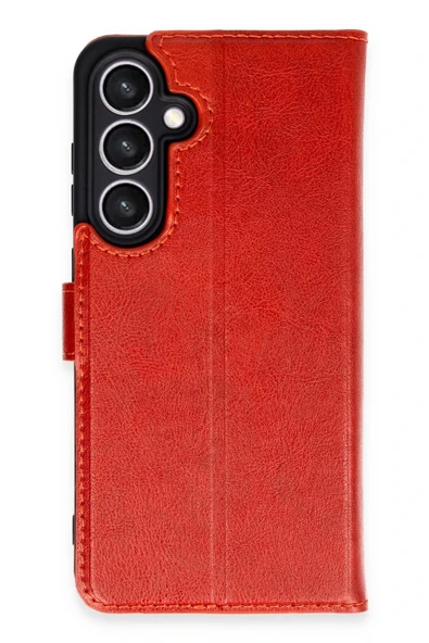 Samsung Galaxy S24 FE Kılıf Trend S Plus Kapaklı Kılıf - Kırmızı ürün görseli 1