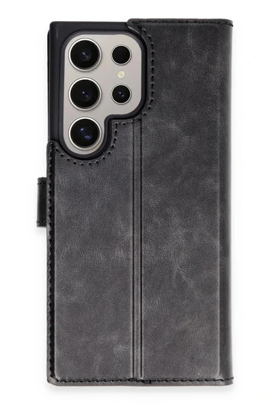 Samsung Galaxy S24 Ultra Kılıf Trend S Plus Kapaklı Kılıf - Siyah ürün görseli 1