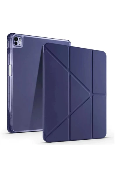 iPad Pro 13 (2024) Kılıf Kalemlikli Mars Tablet Kılıfı - Lacivert ürün görseli 1