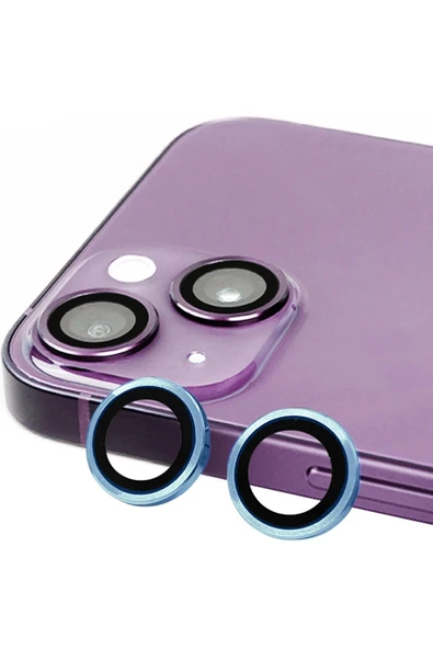 iPhone 15 Raze Metal Kamera Lens - Mavi ürün görseli 1