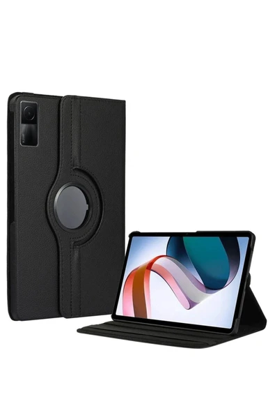 Xiaomi Redmi Pad SE 4G Kılıf 360 Tablet Deri Kılıf - Siyah - Resim 3
